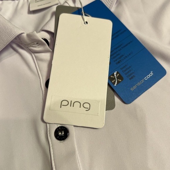 PING Collection White Polo UPF 50+ Golf Shirt Womens Sz 4 NWT Sedona AJGA - Picture 5 of 16